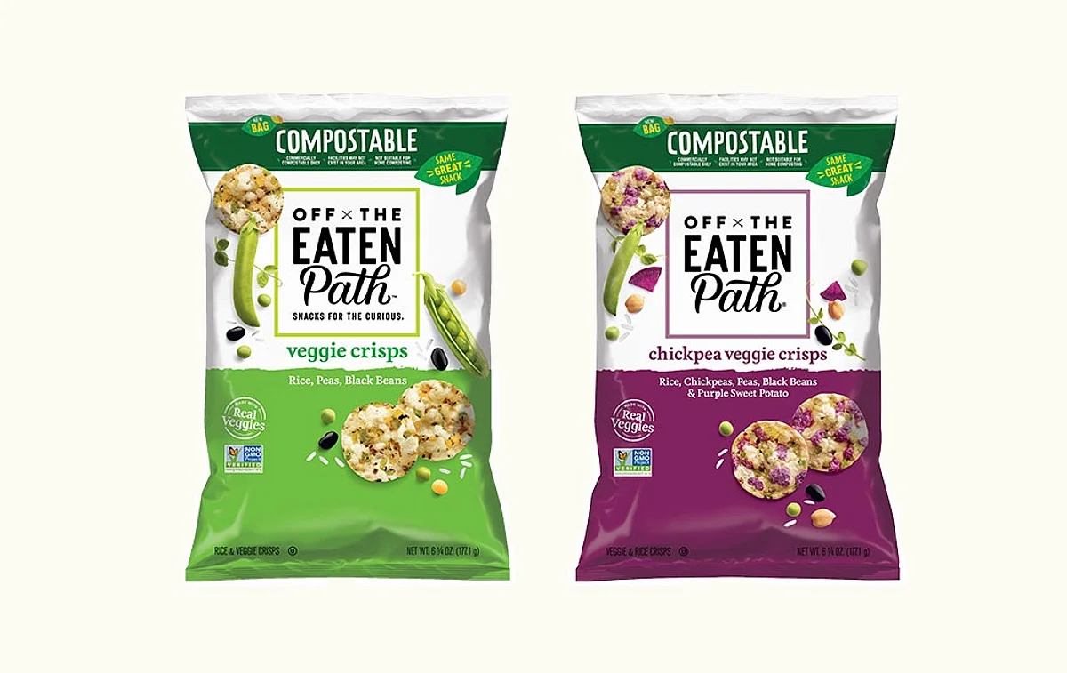 Frito-Lay launches industrially compostable bags with Off The Eaten Path brand