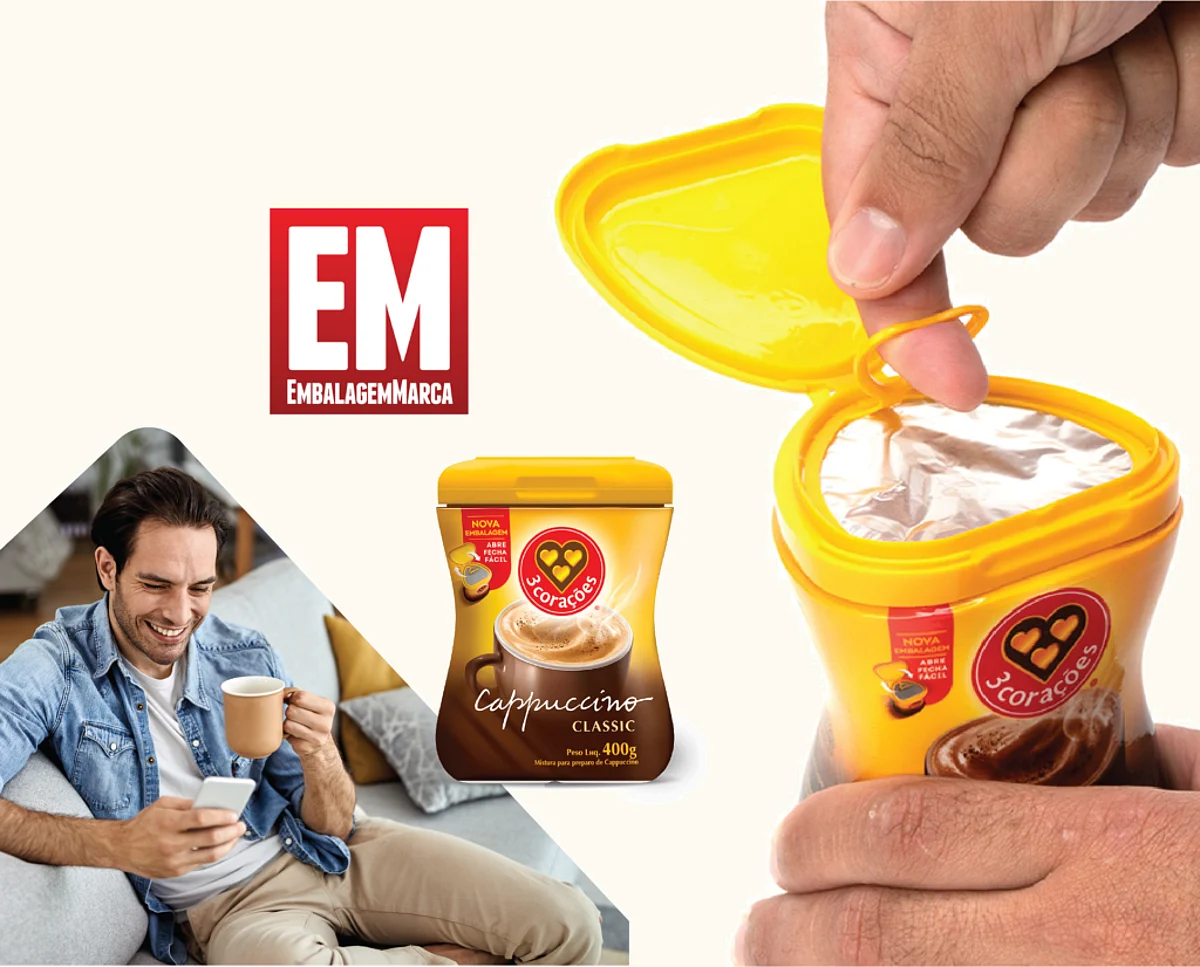 A Second award for Aptar’s redesign of new 3Coraçoes Cappuccino packaging