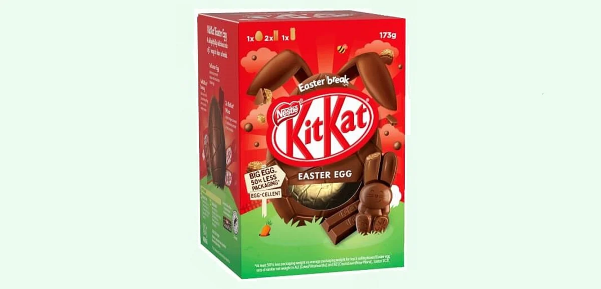 Nestlé introduces new age Easter egg boxes with 50% less packaging