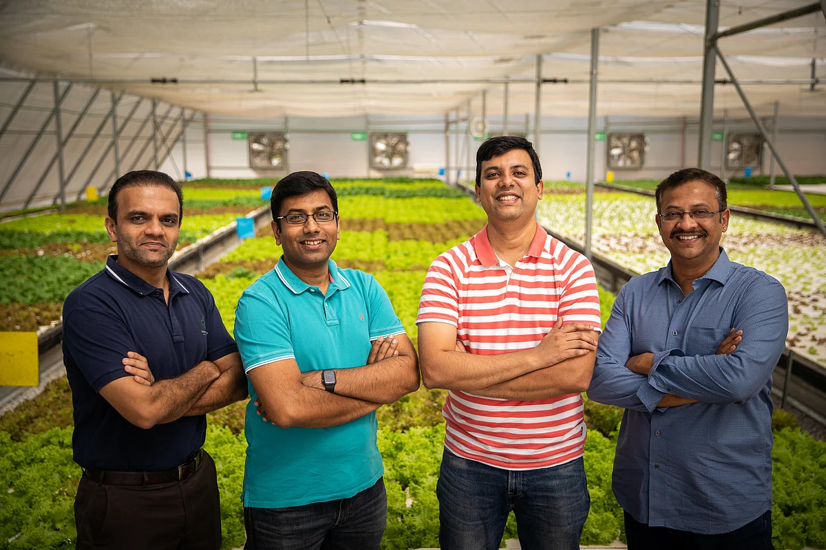 From L to R - Santosh, Avinash, Gururaj, Arvind