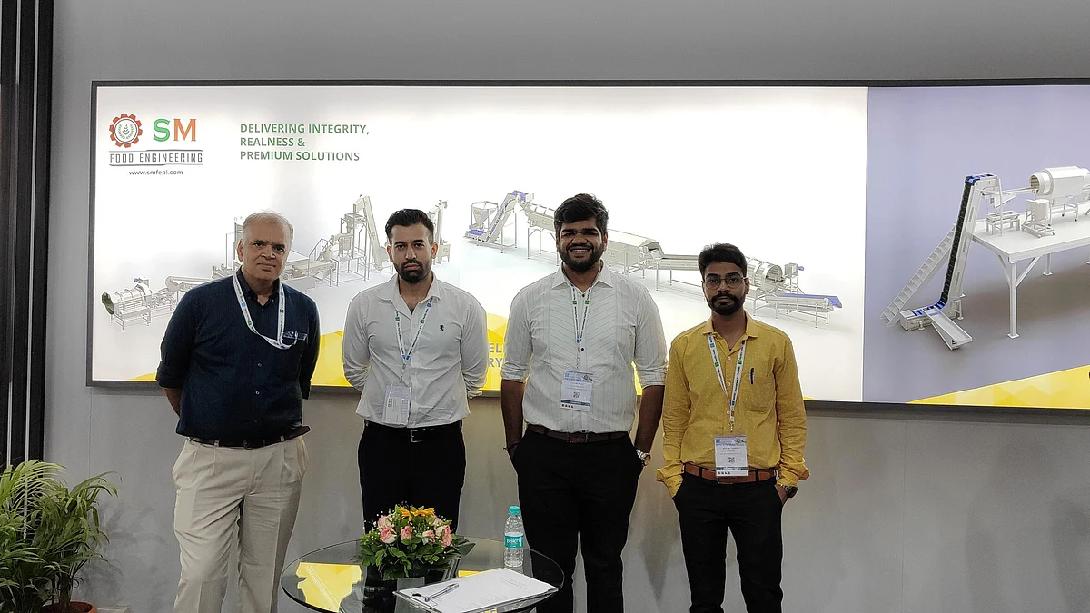 Rahul Sharma, engineering manager, SM Food Engineering with his team