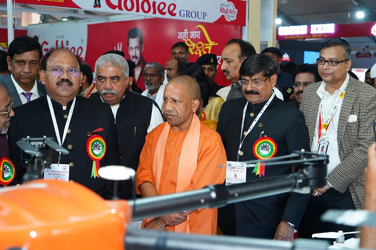 CM of UP Shri Yogi Adityanath at BL Agro Group stall at India Food Expo in Lucknow
