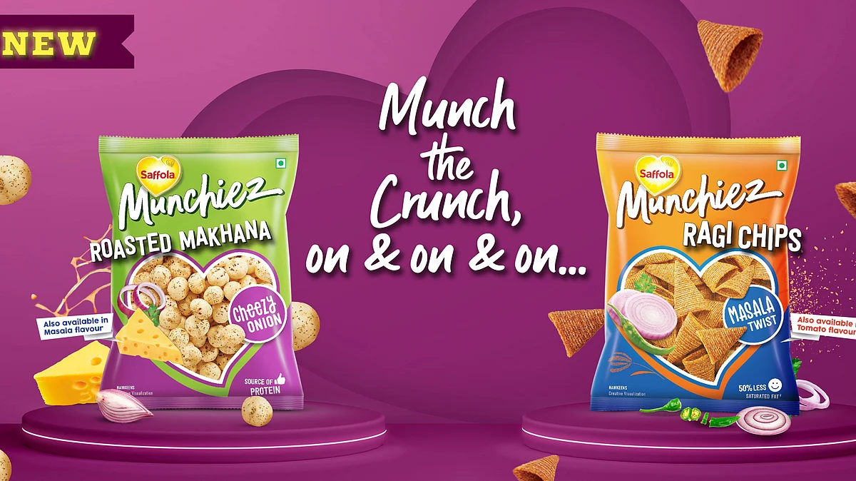 Marico launches Saffola Munchiez, a line of Ragi and Makhana-based RTE Snacks