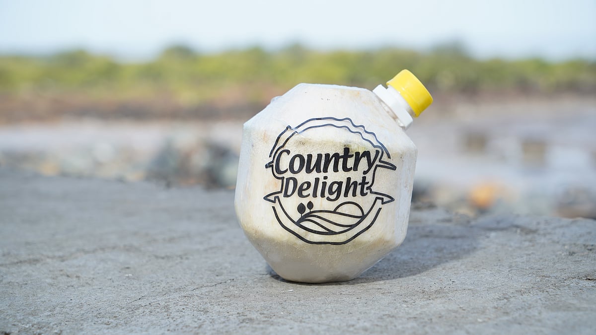 Country Delight's tender coconut water in an innovative pack