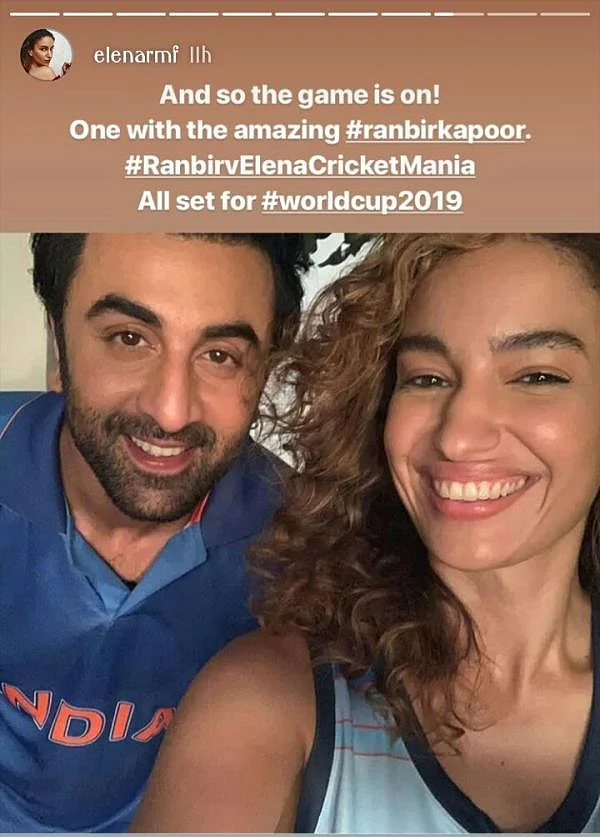 Ranbir Kapoor bonds with Elena Fernandes over cricket, Alia are you seeing this?