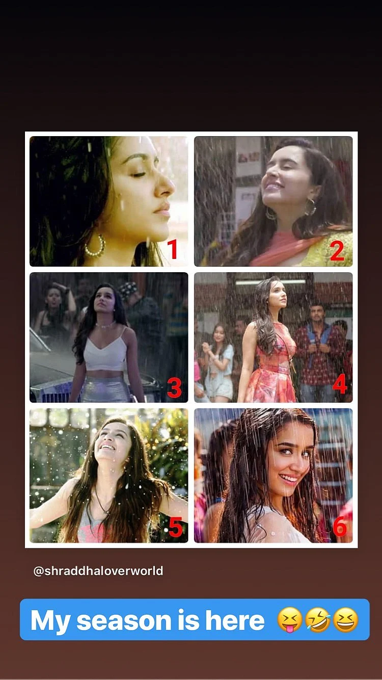 Shraddha Kapoor shares monsoon meme; says "My season is here"