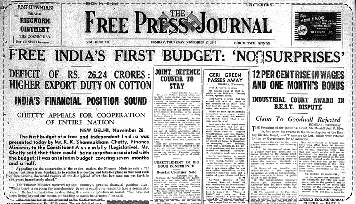 Throwback to 1947 Everything about Independent India’s first budget