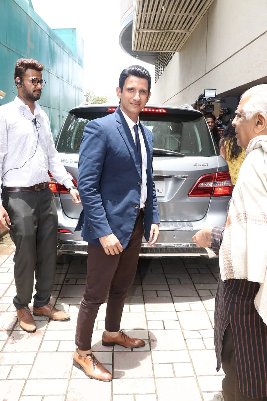 Sharman Joshi at Mission Mangal's trailer launch at Fun Republic in Andheri.