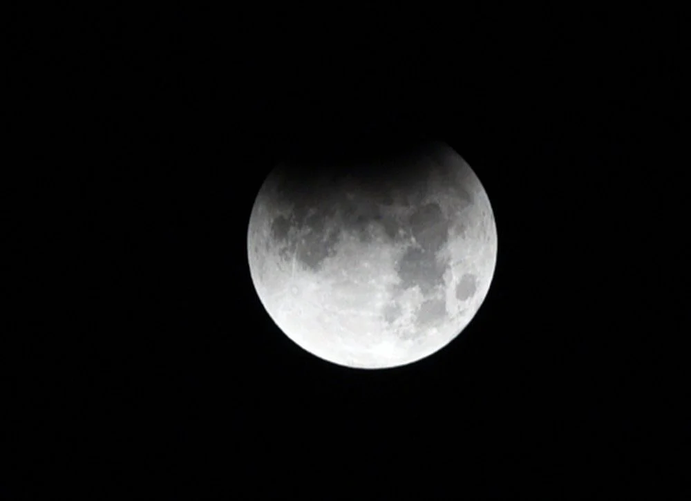 Partial Lunar Eclipse, as seen in the skies of Indore in the wee hours of Wednesday