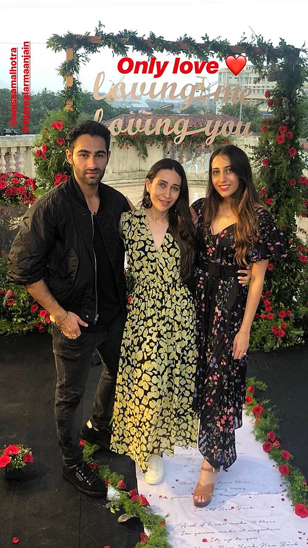 Karisma Kapoor congratulates groom to be, cousin Armaan Jain