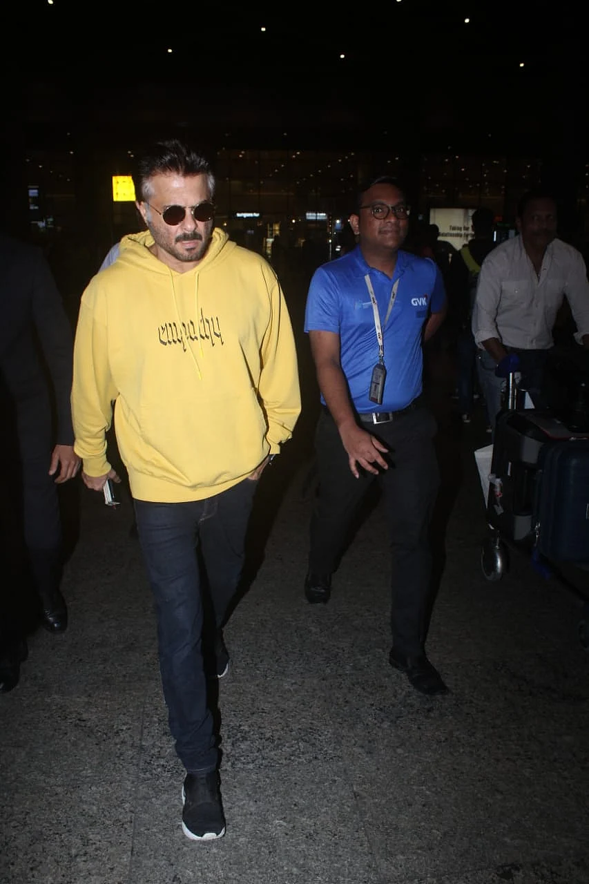 Anil Kapoor at Mumbai airport.