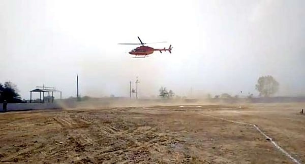 Chopper scare for Alwar MP