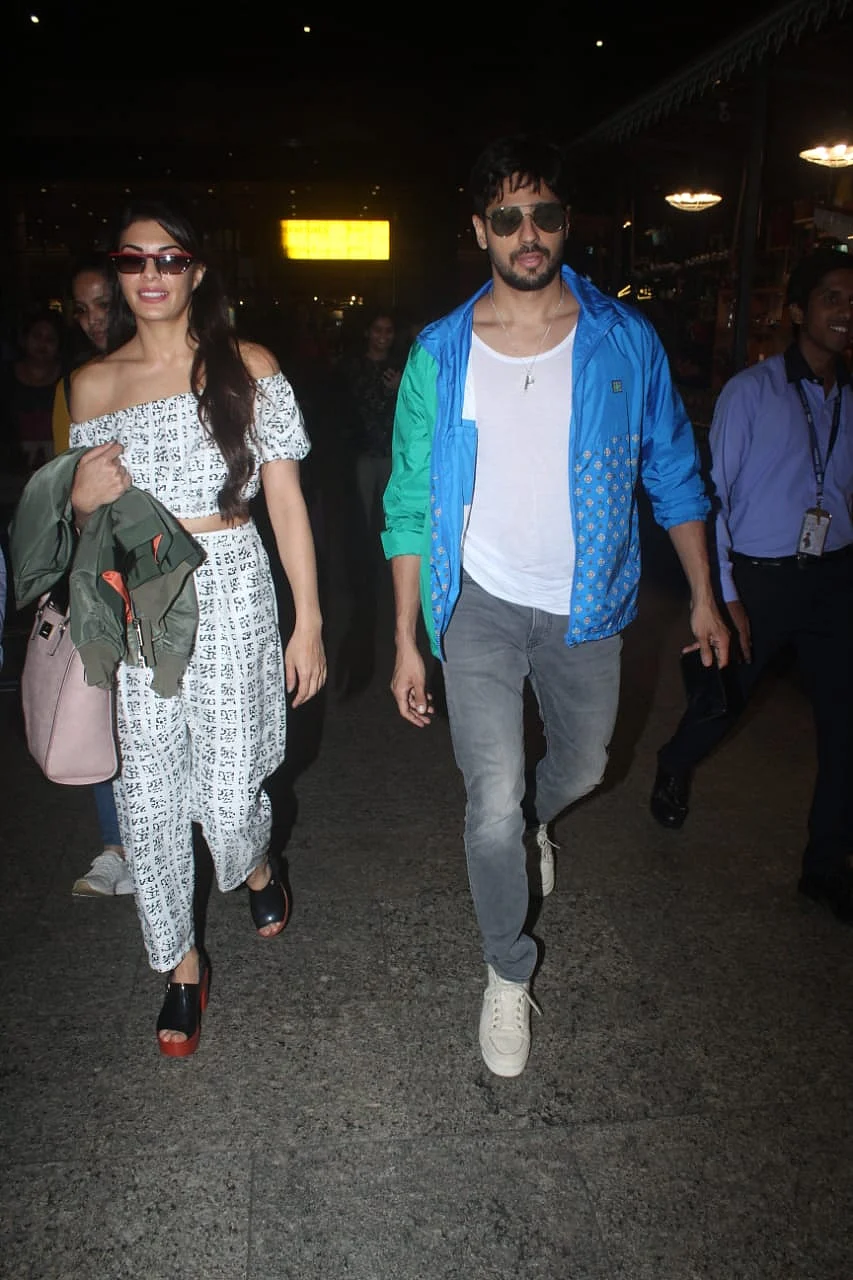 Sidharth Malhotra got Jacqueline's company while returning back to Mumbai.