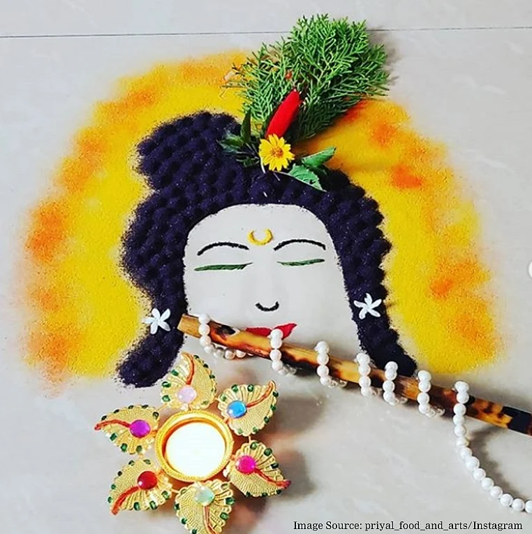 Krishna Janmashtami 2019 Easy Krishna rangoli designs to enhance your decor