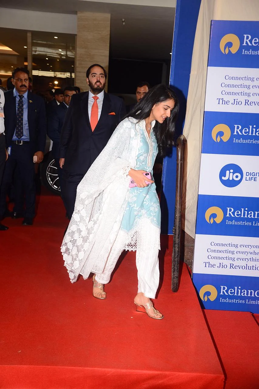 Ambani Bahus Shloka and Radhika twin in blue as they attend Reliance Industries’ AGM