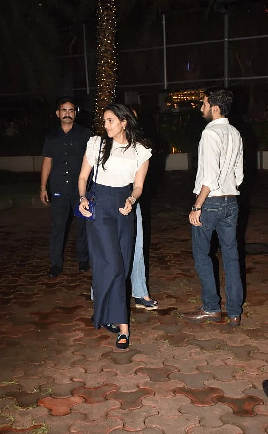 Shloka Mehta Ambani was clicked at Bandra Kurla complex.