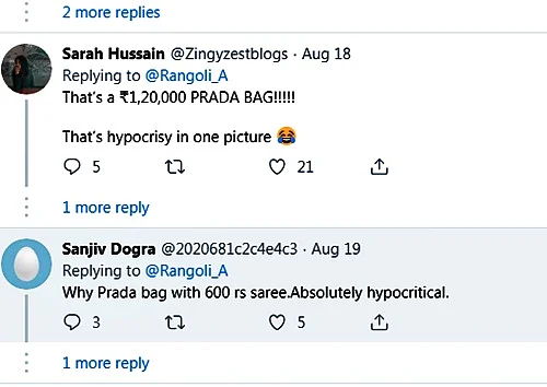 Netizens call Kangana Ranaut 'Propaganda Princess' for pairing Prada bag with sari worth Rs 600