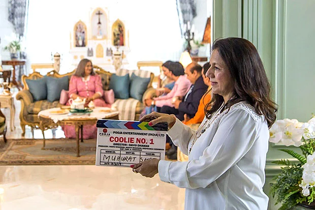 Coolie No 1: Varun Dhawan’s mom gives mahurat clap for the remake