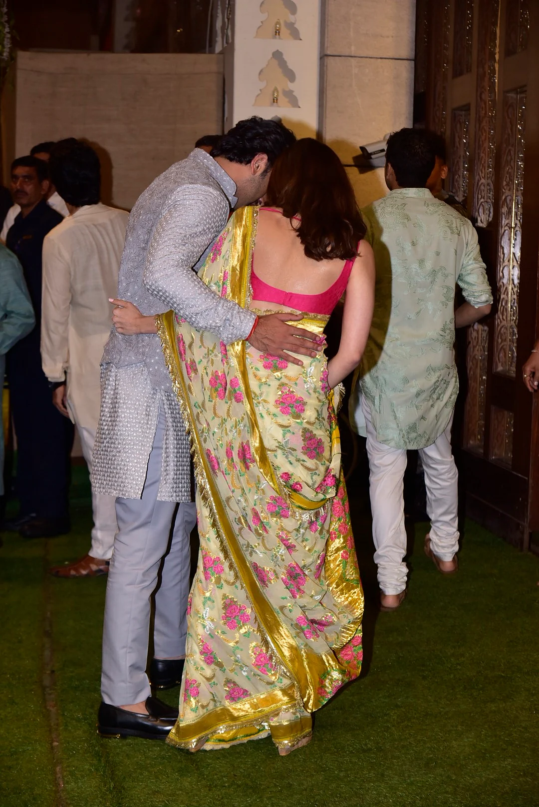 In Pics: Alia Bhatt, Ranbir Kapoor give couple goals at Ambani’s Ganpati celebrations