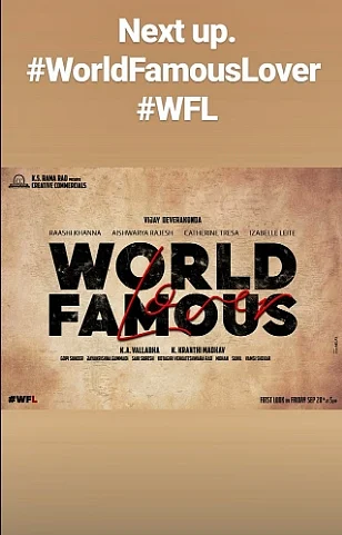 Vijay Deverakonda’s next film gets the title ‘World Famous Lover’