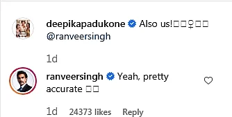 Deepika Padukone tags Ranveer Singh in a hilarious meme, check out his reaction
