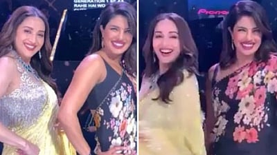 Watch Priyanka Chopra Madhuri Dixit Have A Dance Off On Dola Re Dola And Pinga Baandhke maein ghunghroo pehenke maein paayal oh, baandhke maein ghunghroo pehenke maein paayal ho jhoomke naachoongi ghoomke naachoongi dola re dola re dola re dola� dekho ji dekho dekho kaisi yeh jhankaar hai inki aankhon mein dekho piyaji ka pyaar hai inki aawaaz mein. watch priyanka chopra madhuri dixit