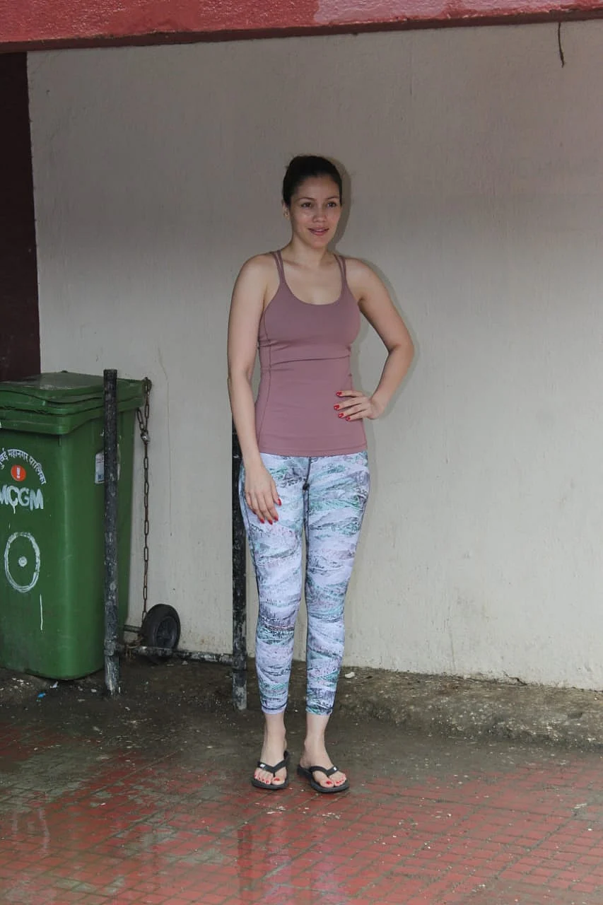 Waluscha De Sousa snapped outside Pilates