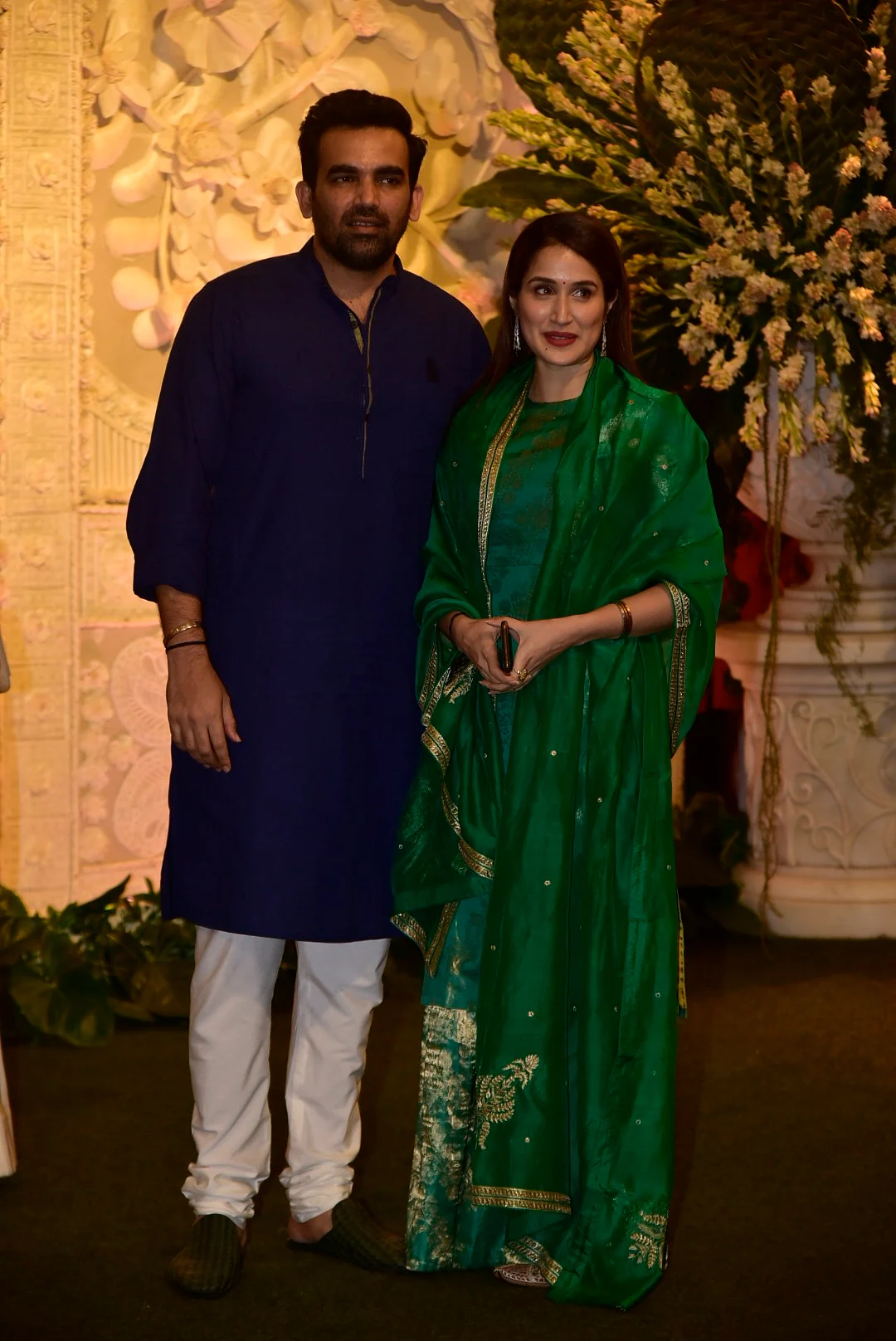 Zaheer Khan with Actress and wife Sagarika Ghatge