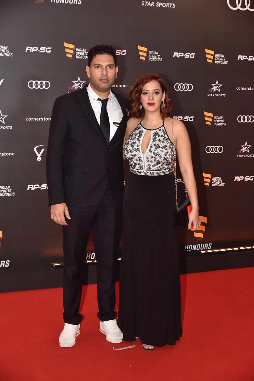Yuvraj Singh with Hazel Keech
