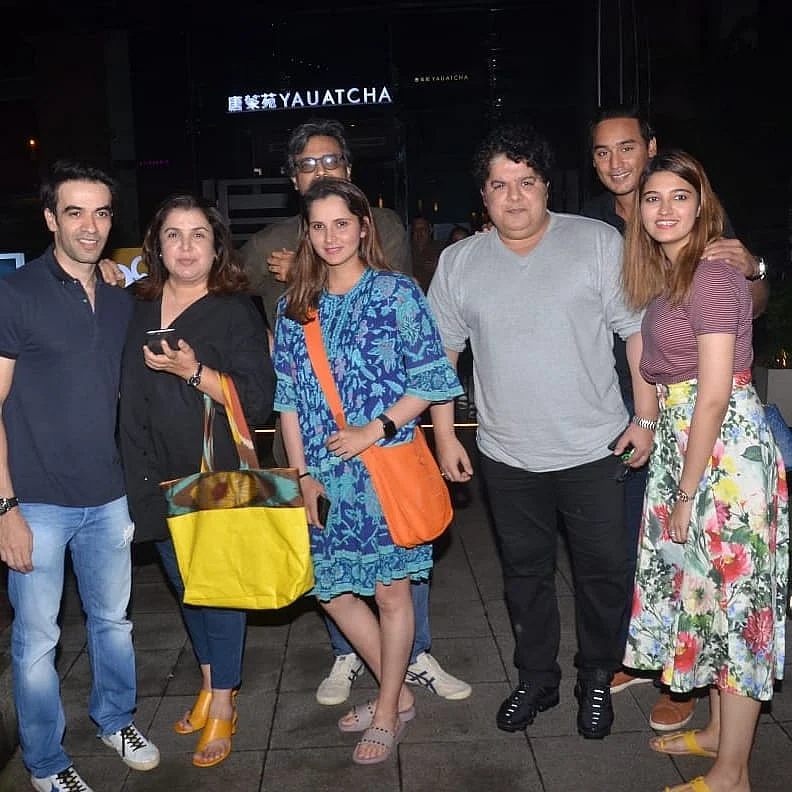 Sania Mirza had enjoyed her dinner with Punit Malhotra, Farah Khan and Sajid Khan at Yauatcha in Bandra-Kurla Complex.