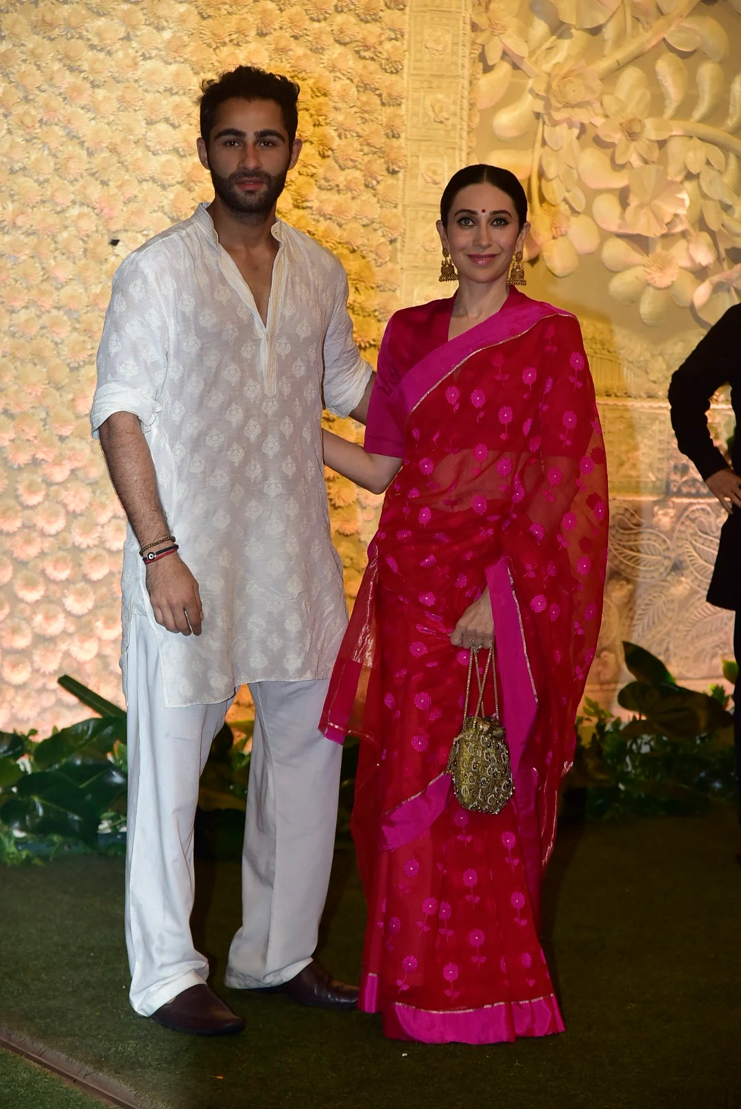 Karsima Kapoor along side cousin Aarman Jain at Ganpati celebrations