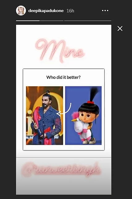 Deepika Padukone shares meme comparing her purple outfit to a mop