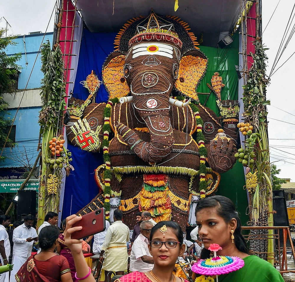 Coconuts, Fish Food, Pencils: Check out these innovative Ganesh Idols