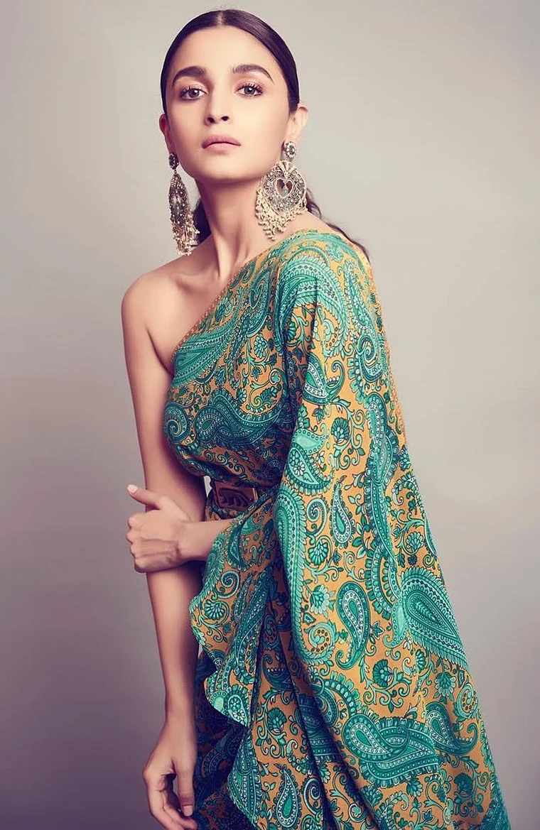If you wish to go bold, choose Alia Bhatt's quirky style as your inspiration to put on something different in terms of aesthetics this Navratri.