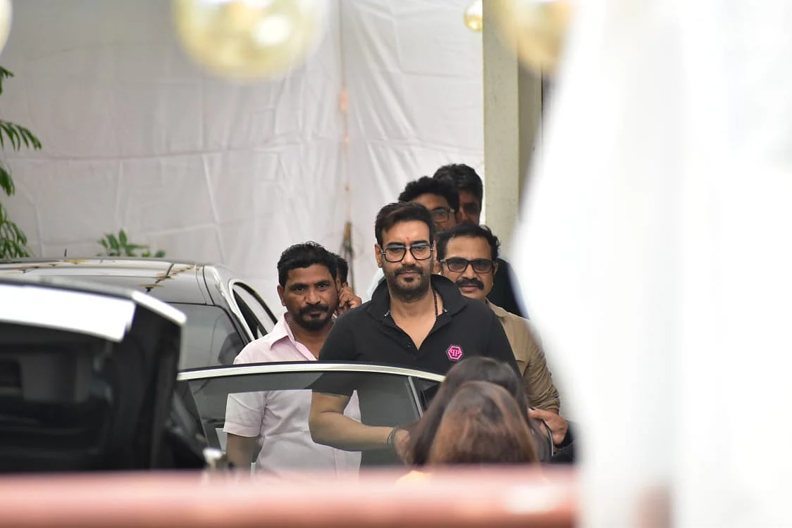 Ajay Devgn at Sunny Super Sound in Juhu.