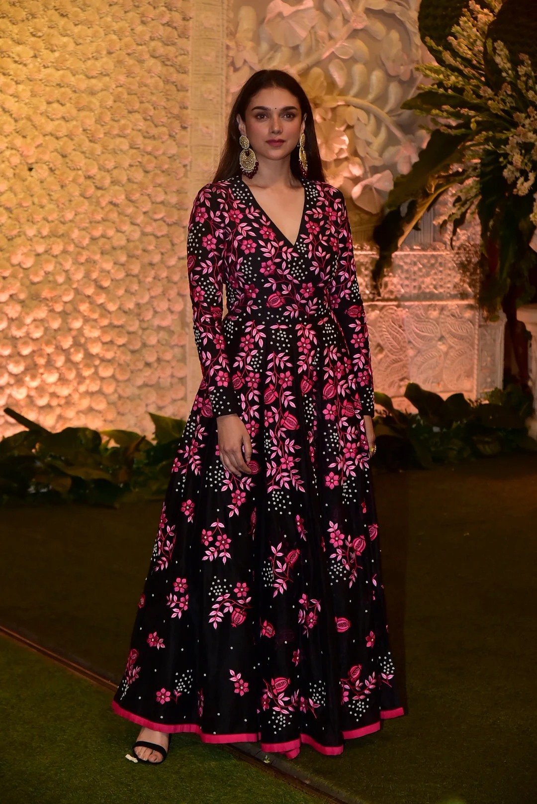Aditi Rao Hyadari was spotted at the Ganpati celebrations