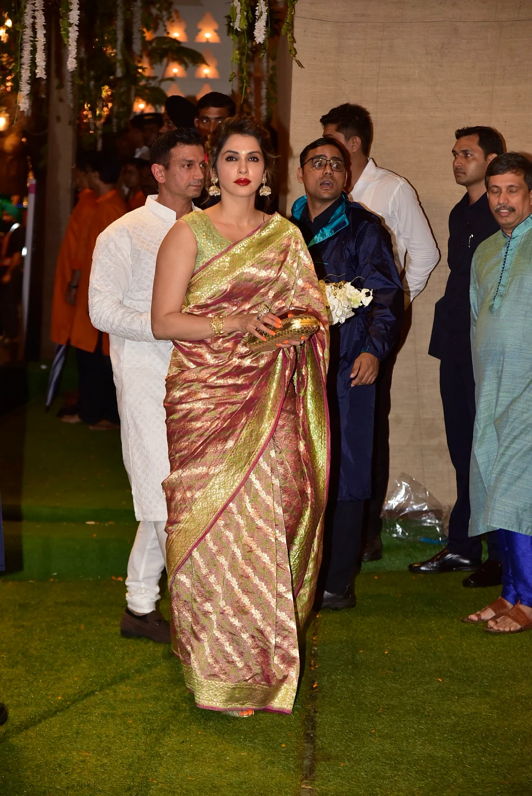 Isha Koppikar and husband Timmy Narang for Ganesh Chaturthi celebration