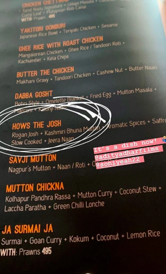 How's the Josh? Tasty