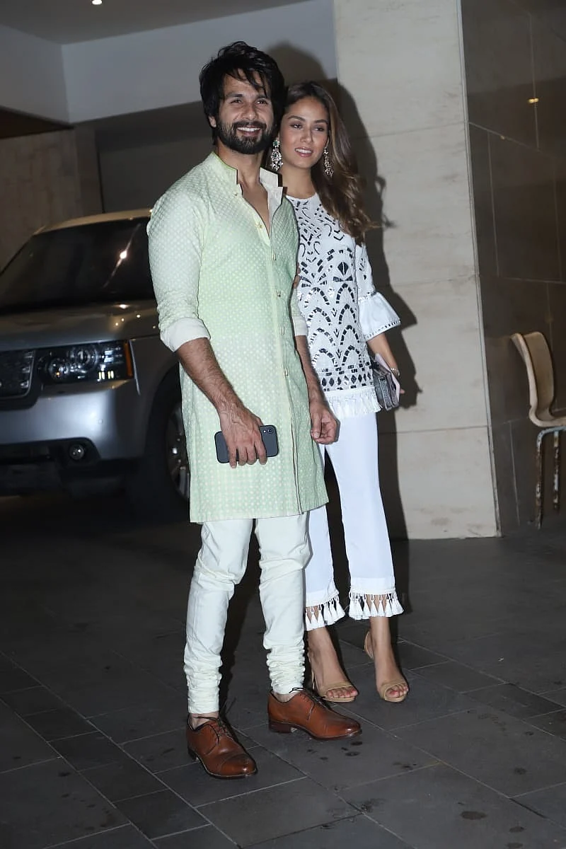 Shahid Kapoor and Mira Kapoor at Jackky Bhagnani Diwali bash