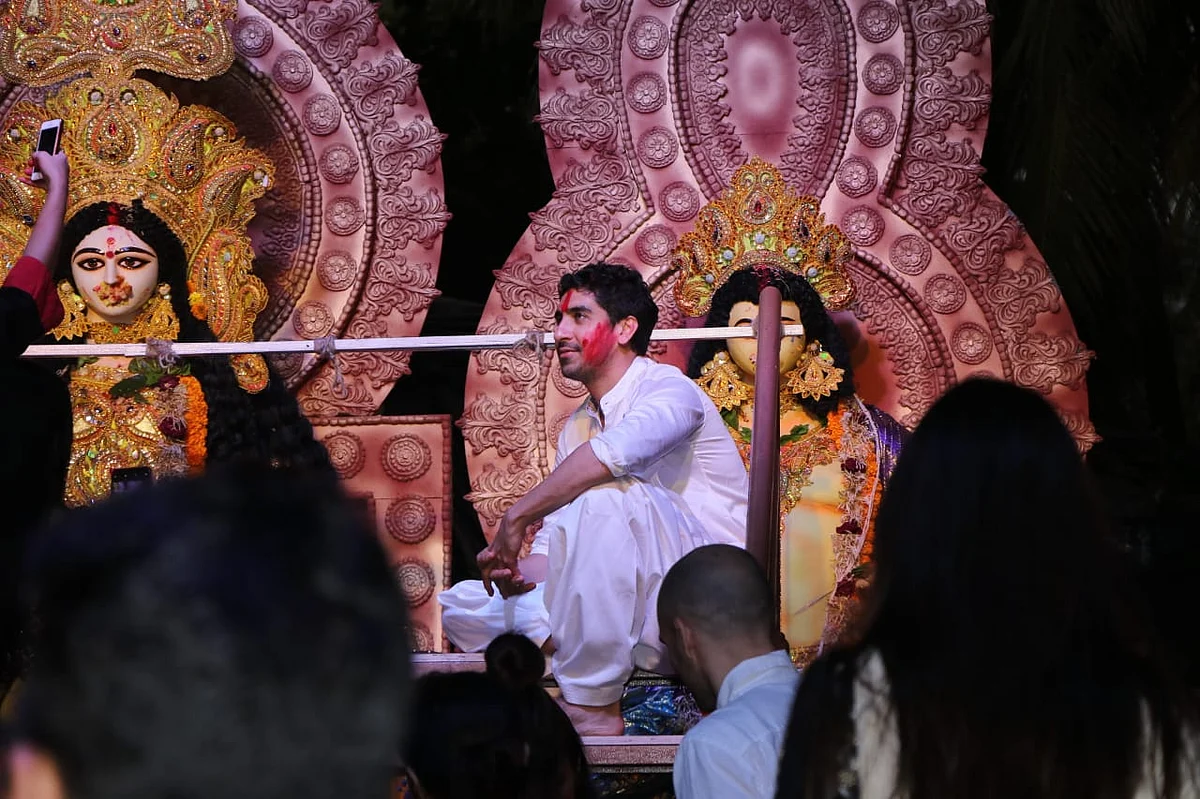 Karan Johar, Rani, Kajol come together for 'Sindur Khela' on last day of Durga Puja
