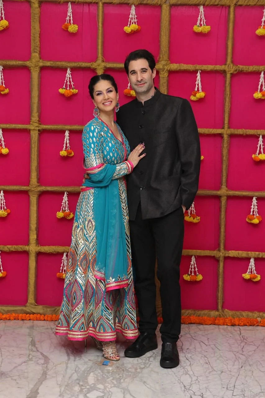 Sunny Leone with Daniel Weber