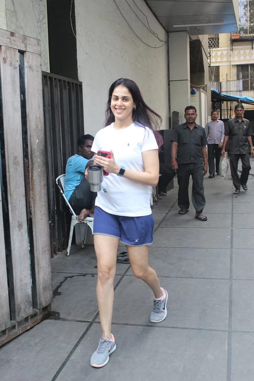 Genelia Dsouza after her gym routine