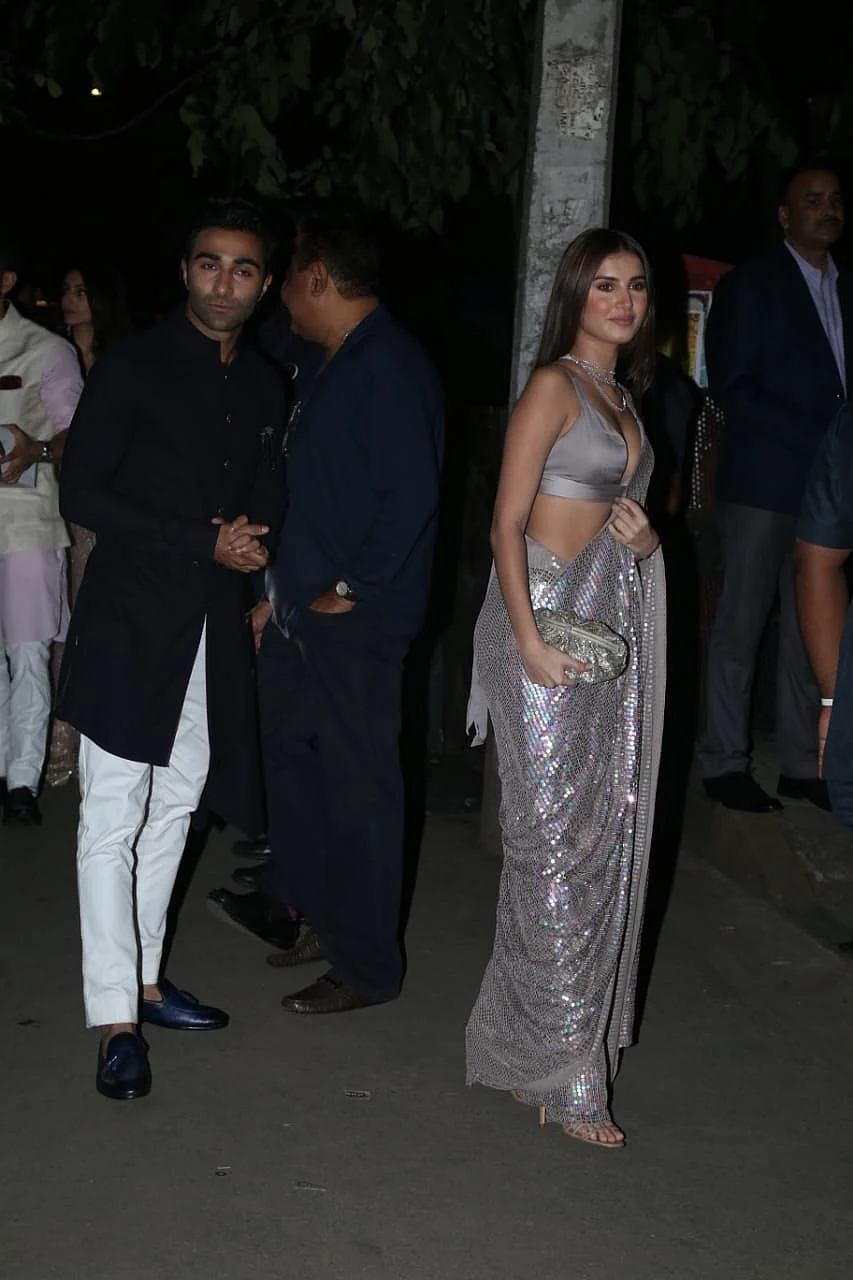 Tara Sutaria adds fuel to dating rumours, attends Bachchans' Diwali bash with Aadar Jain