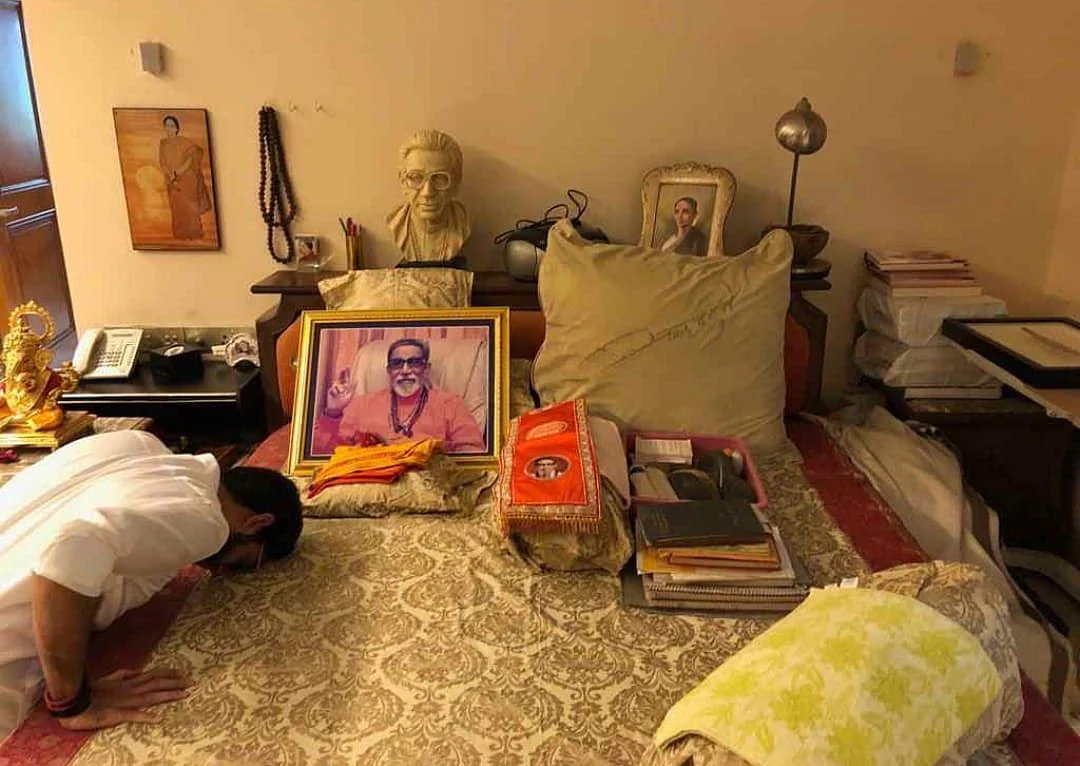 Aaditya before leaving matoshree this morning.