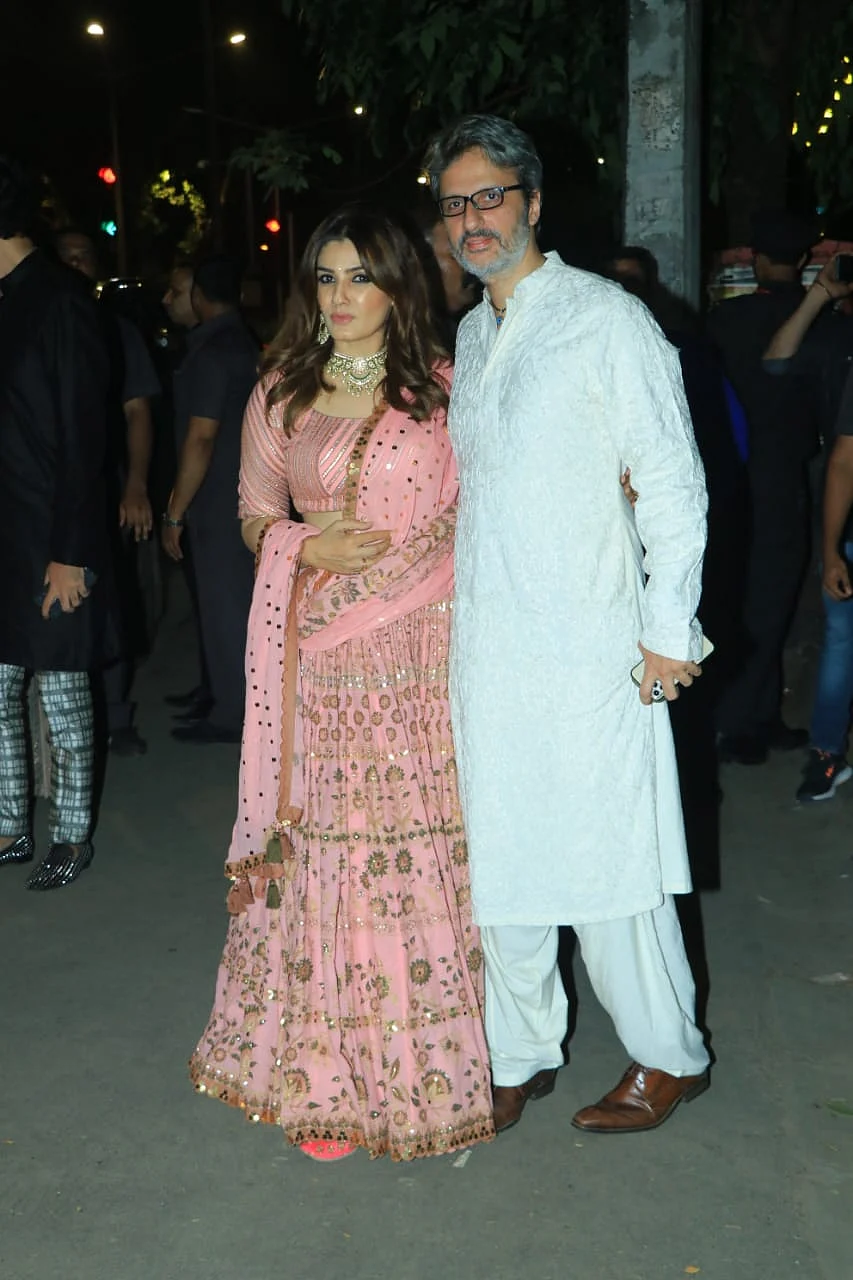 Raveena Tandon and Anil Thadani