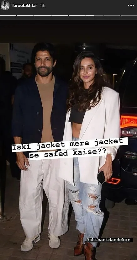 Farhan Akhtar's funny ad-like reaction to girlfriend Shibani's outfit