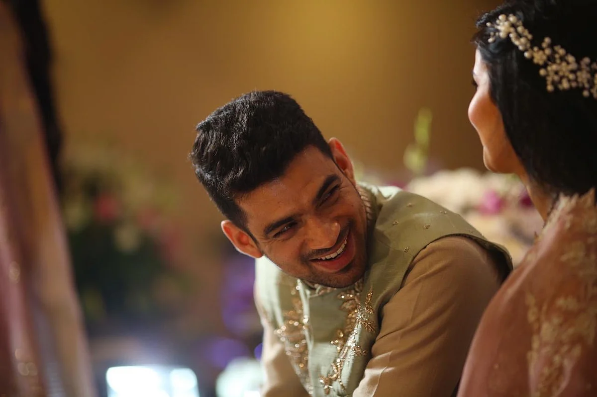 Kangana Ranaut, Rangoli Chandel at brother Aksht's engagement; see pics
