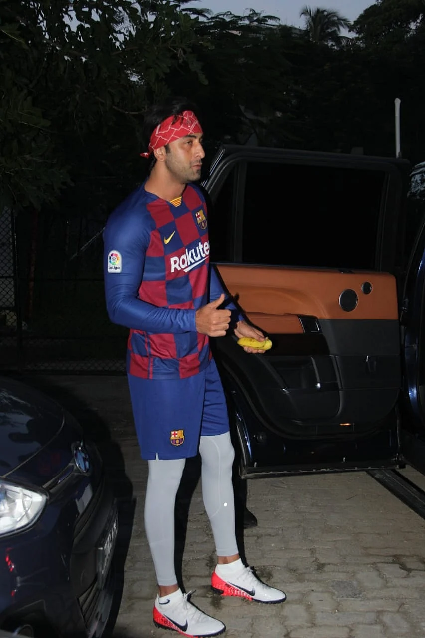 Ranbir Kapoor and Arjun Kapoor sweat it out on football field