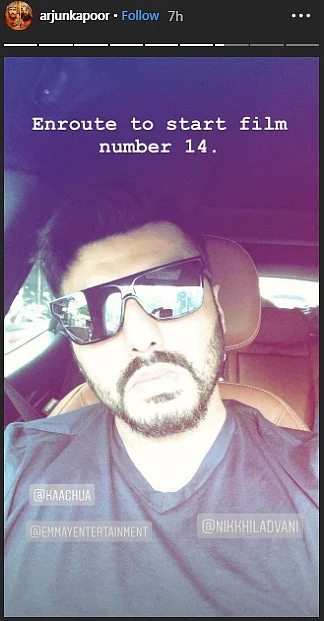 Arjun Kapoor starts shooting for film 'number 14'