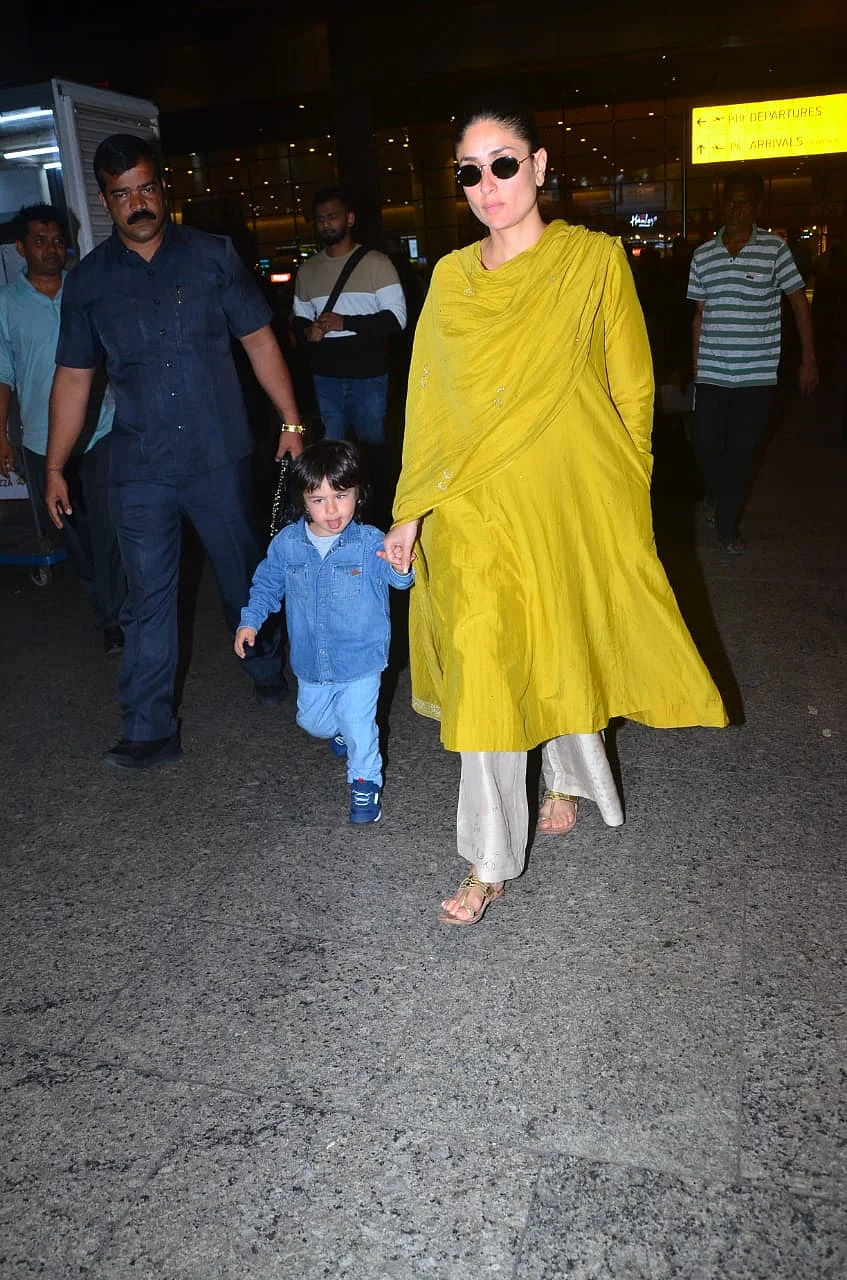 Video: Taimur teases paparazzi by sticking his tongue out at the airport